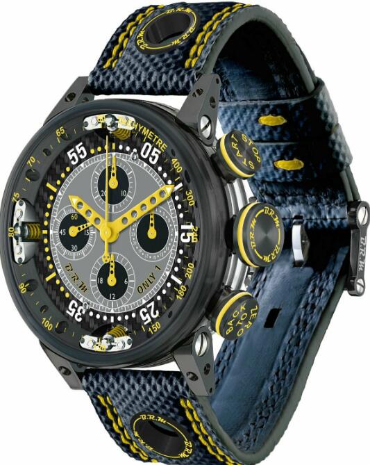 BRM Chronograph Quantieme Perpetual Yellow V12SA-46-DTQ-J Replica Watch